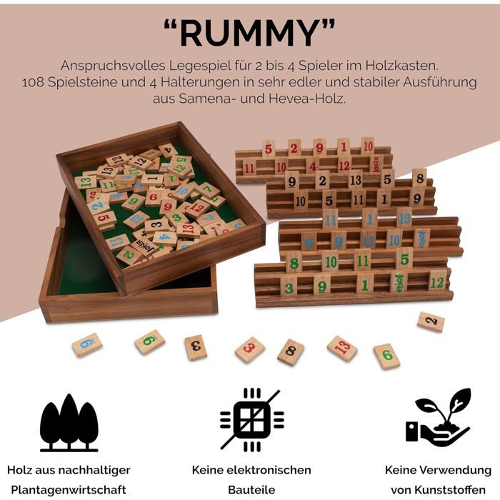 LOGOPLAY Ludo Pour 6 Joueurs - Jeu De Dés - Jeu De Société - Jeu Familial En Bois Avec Plateau De Jeu Pliable