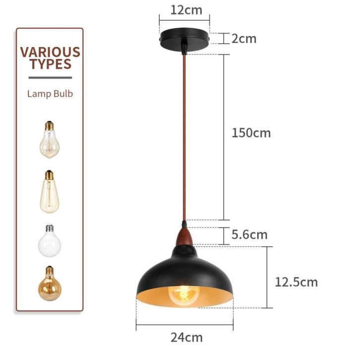 Plafonnier Vintage Hofstein Rouille/blanc - Lampe Suspension 4/6 Ampoules