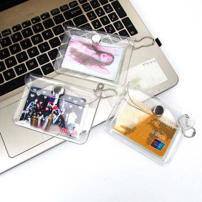 Transparent étanche Pvc femmes carte portefeuille étui porte-carte de  visite hommes carte de crédit sac carte d'identité Mini portefeuille filles  porte-monnaie – les meilleurs produits dans la boutique en ligne Joom Geek