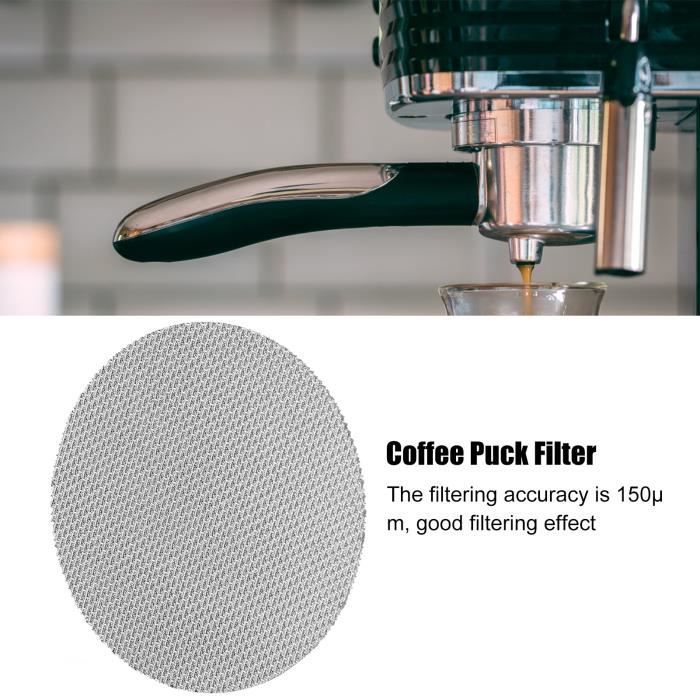 HURRISE Tamis à rondelles 150 m 1 mm Porte-filtre à café Puck Screen Plaque  de filtre à café Filtre en acier inoxydable pour - Cdiscount Electroménager