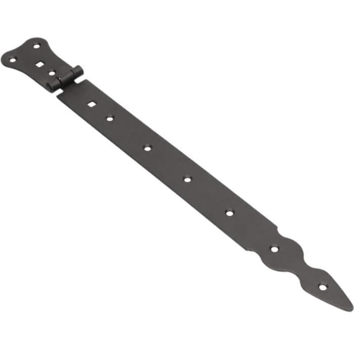 Lot De 5 Charnières En T Noires En Acier Inoxydable Pour Portail Et Porte De Jardin