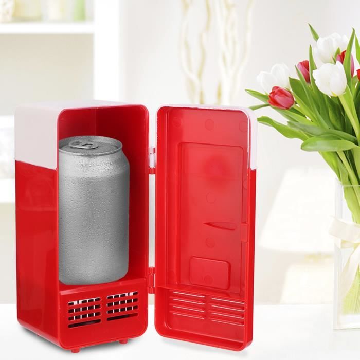 YOSOO Compact Refrigerator Drink Cooler USB Small Refrigerator Camping Car for Office Travel electromenager refrigerateur Rouge Achat Vente refrigerateur classique YOSOO Compact Refrigerator Drink Coo...