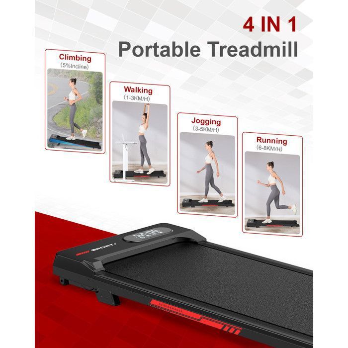 Tapis De Protection Pour Tapis Roulant - Absorbant, Antidérapant - Protège Sol Et Réduit Bruit - 10