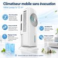 Climatiseur mobile - STRAßE TECH - AirClim 12 - 65 W - 12 m² - Réservoir 3,5 L