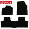 Tapis De Sol Voiture Sur Mesure Pour Renault SYMBIOZ (à Partir De 08/2024) - 4 Pièces Noir - Antidérapant, Lavable - Protection Plancher