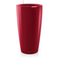 Pot de fleur LECHUZA Rondo Premium 40 - kit complet, rouge scarlet brillant-0