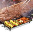 OHMG-Grande plaque de barbecue (électrique), 68*28 cm, plaque de cuisson électrique, machine à steak COUVERCLE DE PLANCHA-0