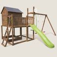 SOULET - Aire de jeux pour enfant maisonnette avec portique - COTTAGE son kit d'accessoire BATEAUEn Bois -Pour Particulier-0