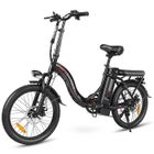SMARTAI Samebike CY20 - Vélo électrique pliable 20" VAE - Moteur 350W Batterie Amovible 36V 12Ah - Autonomie 90km - Shimano 7 vitesses,Noir