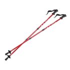 BRAND Bâtons de marche Nordic Walking en aluminium système anti-choc 65-135cm EUROBATT couleur rouge