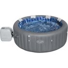 Spa gonflable BESTWAY - Lay-Z-Spa Santorini - 5 à 7 places -Rond (Livré avec 5 appuie-tête rembourrés + 2 LED à eau ColorJet)