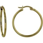 Boucles d'oreilles - Les Poulettes Bijoux - Créoles Rondes - Plaqué Or - 3 cm - Élégantes et Originales