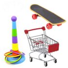 NAISIDIER 3pcs oiseau entraînement jouets mini sneaker skateboard intelligence skateboard bagages d'entraînement jouet Perroquet pComme montré