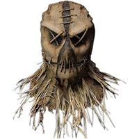 Masque Halloween Épouvantail Tête Couverture avec Gants Et Chapeau Horreur Masque Effrayant Pleine Tête Masque Halloween Cost [384]