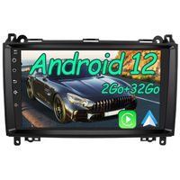 AWESAFE Autoradio Android 12 pour Mercedes-Benz Vito Viano Sprinter W639/Classe B W245/W169[2Go+32Go]9‘’ Écran/Carplay Android Auto