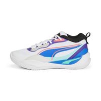 Chaussures de basketball indoor Puma Playmaker Pro - white/team violet - 46