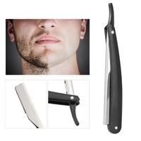 Rasoir pliant en alliage au carbone masculine barbier barbe gorge rasage poignée ABI12