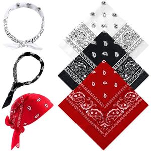 Lot De 23 Bandanas Unisexes 54x54cm En Coton Paisley Multicolores – Rouge, Bleu, Rose, Noir, Jaune, Vert, Violet – Foulard Cheveux, Accessoire Mode Homme Femme