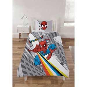 Parure Lit Housse De Couette Spiderman Pour Enfant Garçon 100x140
