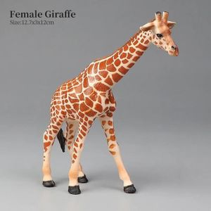 FIGURINE - PERSONNAGE Girafe-3 - Figurine de girafe sauvage en PVC pour 