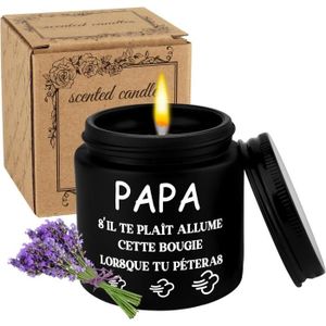 BOUGIE DÉCORATIVE Cadeau Papa Bougies Parfumée Cadeau Papa Noel Idee