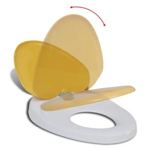 Vinabo Abattant WC Familial, Abattant Enfant, Lunette Antibactérien en PP,  Fermeture en Douceur, Siège de Toilette pour Adultes et Enfants en Forme de  O (Blanc) : : Bricolage