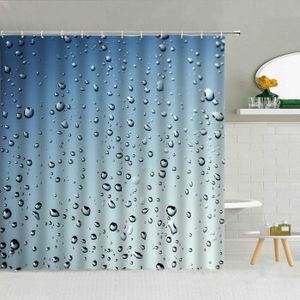 Tissu imperméable rideau de douche Liner salle de bain Tapis Creative Denim Poche 71"