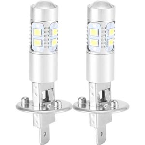PHARES - OPTIQUES 2x H1 100W LED Ampoule Voiture Blanc anti-brouilla