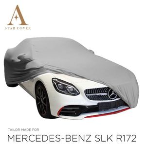  Bâche Voiture Exterieur pour Mercedes Benz SLK R170,Housse  Voiture Exterieur Personnalisée Imperméable à l'eau, Anti-UV, Respirante,  Résistant à la poussière,Pluie,Rayures (Color : C, Size : with co