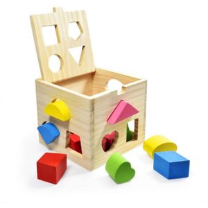 ASSEMBLAGE CONSTRUCTION Jeu Cubes en Bois Montessori Bébé Forme Correspond