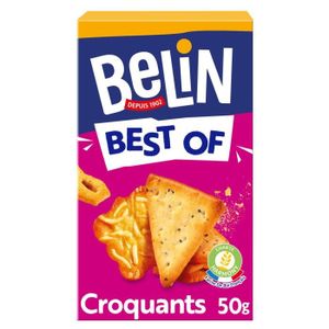 TUILES & TORTILLAS LOT DE 5 - BELIN - Best Of Croquants Crackers Biscuits apéritifs - boîte de 50 g