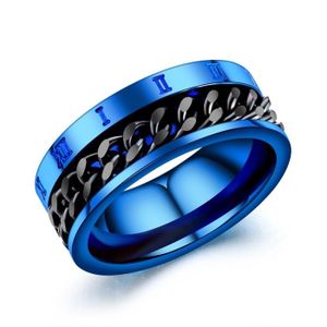 UrbanBijoux Bague chevali/ère Homme Acier Chiffre Porte Chance Bonheur Poker Flamme