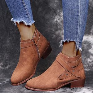 bottine marron talon