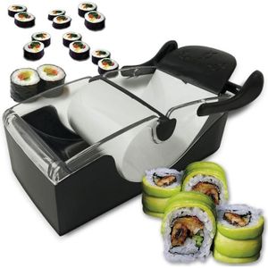 Appareil à Sushis et Makis à Piston Blanc Rouleaux Kit Sushi Sushi moule -  Cdiscount Maison
