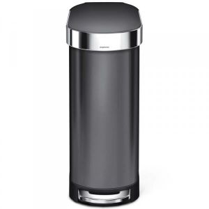 Simplehuman Poubelle /à p/édale Semi-rond Inox bross/é Anti-traces 6 litres