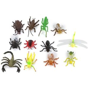 10pcs Modèle Insecte Vif Plastique Simulées Statique Animal Jouet Enfant