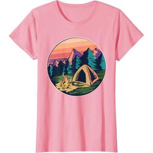 TENTE DE CAMPING Sauvage, Tent Life Great Outdoors Campfire T-Shirt[W5582]