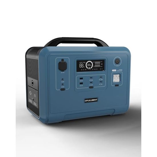 Générateur Solaire Portable - FULLSENT - 1200W - 1248Wh - Batterie LiFePO4 - Ports AC/USB C - Lampe SOS