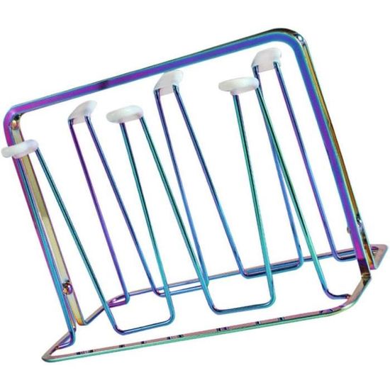 Égouttoir Porte-Bouteille Levivo Design Z – Pour Bouteilles Eau Gazeuse Verre & PET, Avec Bac Récupération, Inox