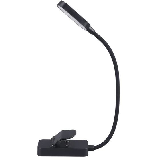 Lampe De Lecture Solaire Rechargeable - Pince Flexible, 3 Modes Lumière, Panneau Solaire Intégré - Pour Livre, Bureau, Camping - 9