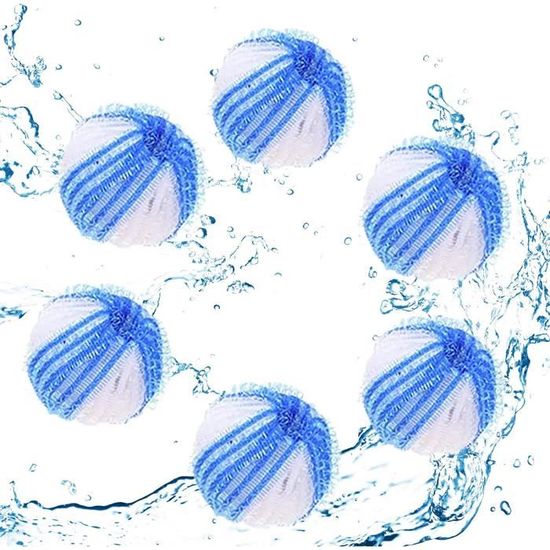 Boule Anti Poils pour Machine a Laver,6 Machine à Laver Boule,Boule de