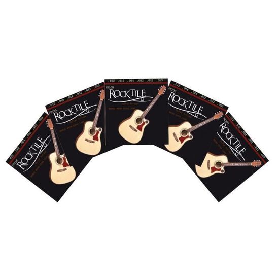 Cordes De Guitare Électrique Rocktile Super Light - Jeu De 6 Cordes (.009 à .042)