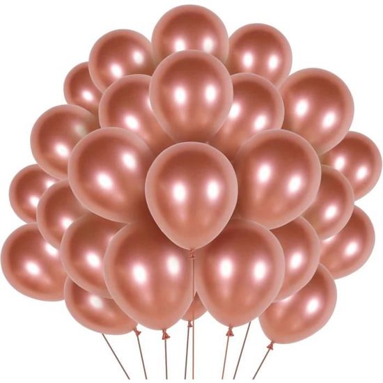 Ballons Eco Rose Vif métallique
