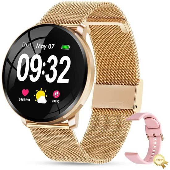 Montre Connect e Femmes Montre Intelligente Femme Etanche Cardiofr quencem tre Moniteur de Sommeil Smartwatch