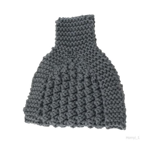 YAMEE Bonnet D'hiver Pour Queue De Cheval Pour Femme En Tricot Pour Chignon Haut, Trou Croisé, Chaud, Doux, Extensible, Chapeau D'extérieur, Réglable