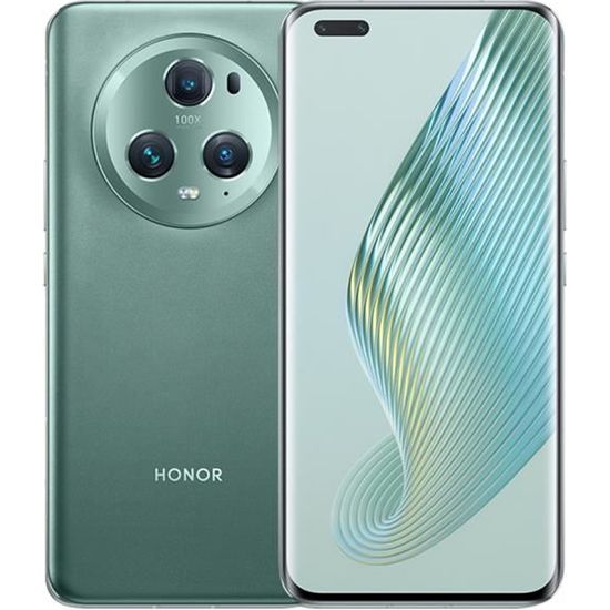 HONOR Magic5 Pro 5G 12Go 512Go Vert Téléphone 6.81” OLED 120Hz Snapdragon 8 Gen 2 5100 mAh Charge rapide 66W Smartphone