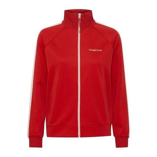 Veste De Survêtement Tom Tailor Denim Pour Femme – Coupe Basique – Capuche Avec Cordon – Tissu Coton/Polyester
