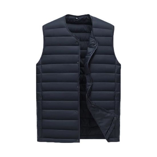 Gilet Sans Manches Homme Doudoune Légère - Matelassé, Zippé, Chaud - Parfait Pour Sport, Randonnée, Quotidien En Hiver - 8