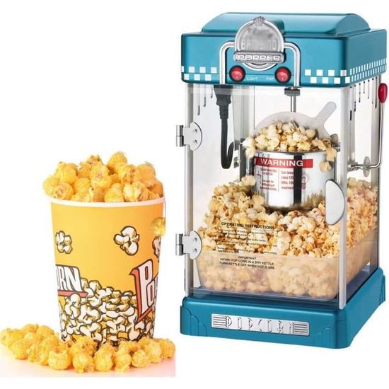 Machine À Pop-Corn, Machine À Pop-Corn Électrique Rétro Sans Gras