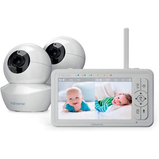 ieGeek 1080P/ 5 Utile Babyphone Caméra, PTZ 355° Baby Phone Vidéo connecté  Smartphone,Visiophone Bébé avec Vision Nocturne, Conversation Audio  Bidirectionnelle Détection de Mouvement de Son : : Bébé et  Puériculture